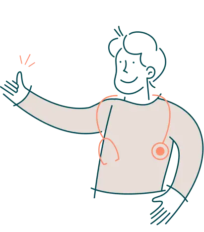 A doctor showing an ok sign